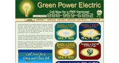 Desktop Screenshot of greenpelectric.com