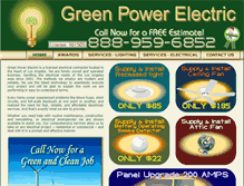 Tablet Screenshot of greenpelectric.com